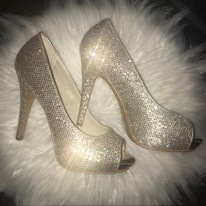 ALDO Gold Metallic Heels